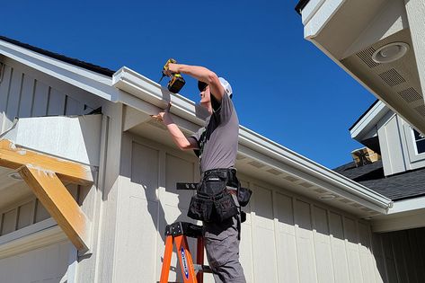 Protect your home with professional gutter installation. Ensure effective water drainage and prevent water damage. Discover more now! Metal Roof Installation, Gutter Guards, Gutter Installation, Roof Leak Repair, Gutter Protection, Siding Repair, Leaf Guard, Gutter Accessories, Seamless Gutters