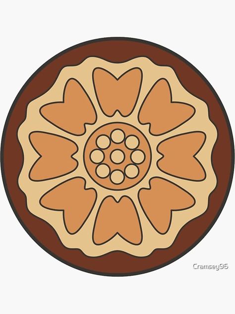 "White Lotus Pai Sho Tile Piece" Sticker for Sale by Cramsey96 | Redbubble White Lotus Tile Avatar, Pai Sho White Lotus, Lotus Tile Tattoo Avatar, Avatar The Last Airbender Lotus, White Lotus Atla, White Lotus Tattoo Avatar, White Lotus Pai Sho, White Lotus Avatar, White Lotus Tile