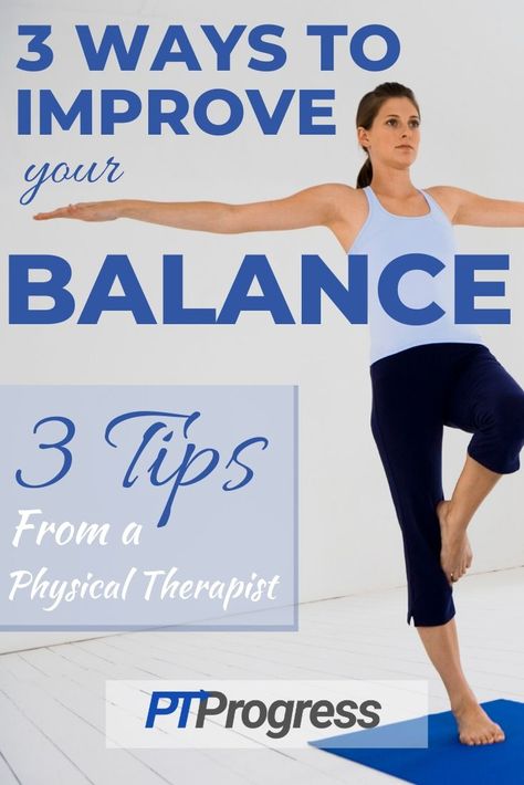 Top 3 Ways to Improve Your Balance Increase Balance Exercise, How To Practice Balance, Balance Exercises Stability Workout, Exercises To Improve Balance, Balance Exercises Stability, How To Improve Balance, Exercises For Balance, Improve Balance Exercises, Improving Balance