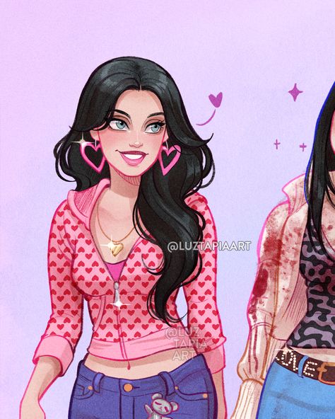 Jennifer And Needy Fanart, Jennifers Body Fan Art, Jennifer X Needy Art, Jennifer Check Drawing, Jennifers Body Fanart, Jennifer Body Outfits, Jennifers Body Drawings, Jennifer Check Fanart, Jennifer Body