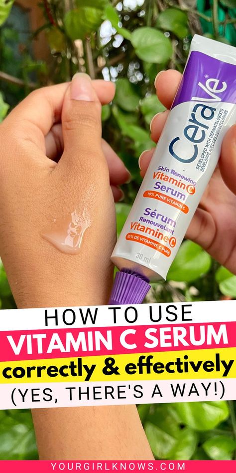 Looking for a way to get that youthful glow back? Start using vitamin c serum! This miracle ingredient can help improve skin tone and texture, while also fighting the signs of aging. Here's how to use it correctly so you can see results fast. Cerave Vitamin C Serum, Vitamin C Serum Benefits, Serum Benefits, Best Vitamin C Serum, Best Vitamin C, Vitamin C Benefits, Severe Acne, Clear Skin Tips, Vitamins For Skin