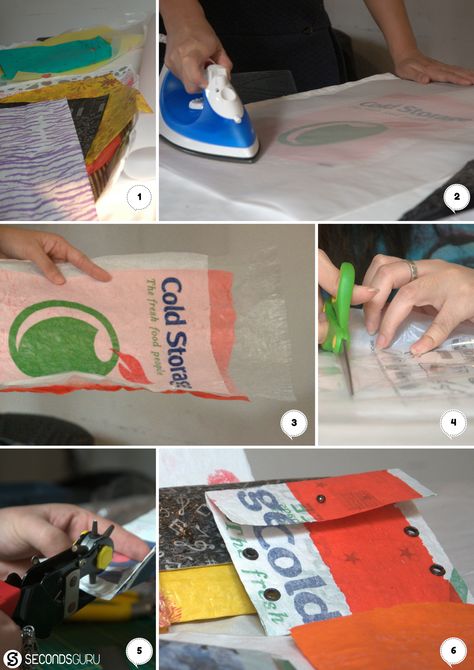 www.secondsguru.com | Upcycling plastic bags | At his fused plastic workshop, Singaporean crafter theKANG takes participants through the process of creating unconventional "leather" and handcrafting it into small pouches. Here's a sneek peak into the experience!