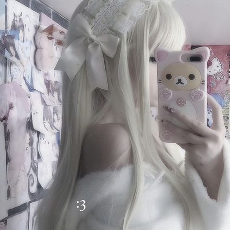 pfp Real Vamp, Kawaii Egirl, Cute Egirl, Egirl Pfp, White Goth, Y2k Profile Picture, Soft Pink Theme, Doll Aesthetic, Living Dolls