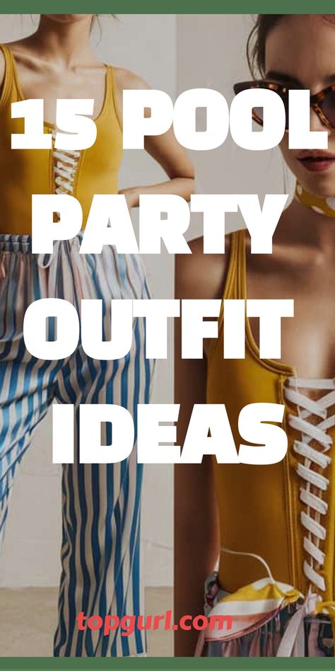 15 Pool Party Outfits to Make a Splash in Style Outfit For Pool Party, Diy Formal Dress, Pool Outfit Ideas, Pool Party Outfit Ideas, Swimming Pool Outfit, Pool Party Miami, Outfit Pool Party, Pool Party Attire, Neon Pool Parties