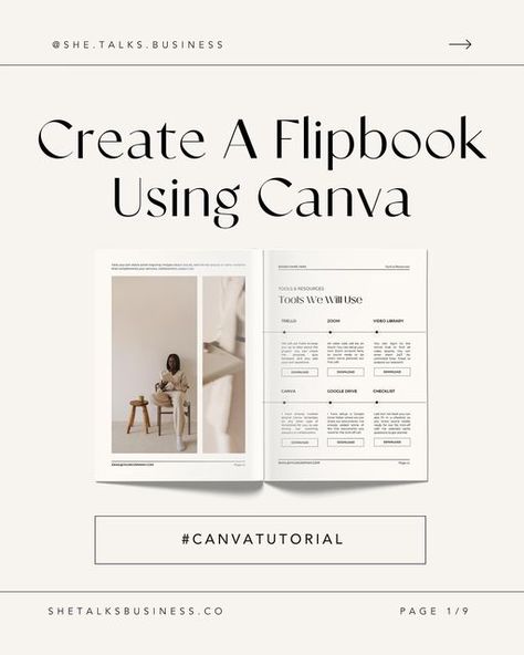 Flipbook Design, Flipbook Template, Best Canva Templates, Flip Book Template, Free Business Logo, Business Model Canvas, Social Media Expert, Portfolio Web Design, Canva Tutorial