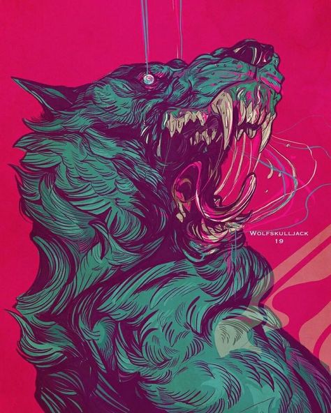 Lowbrow Art, Scary Art, Creepy Art, Dope Art, Wolf Art, 판타지 아트, Horror Art, Creature Art, Dark Fantasy Art