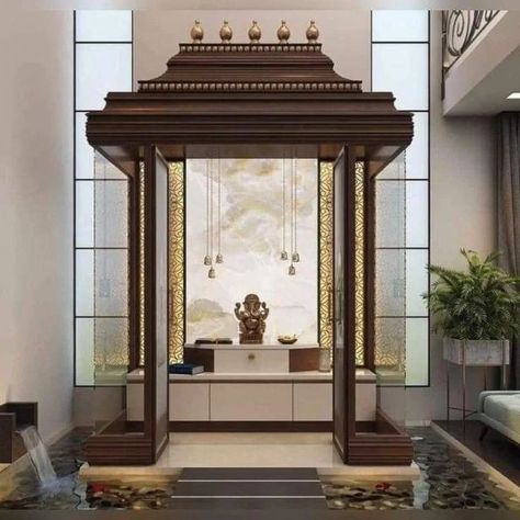 Mandir Design 😍❤️🏠 . . . . . . #trendingpost #poojaroomdecor #instagrampost #radhakrishna #interior #mandirdesignforhome #explorepage #templedesign #mandirdesignsforsmallflats #fypシ゚viralシ #poojaroom #poojaroomdesign #mandir #poojaroomdesigns #sethiglassplywood #iplnews #mandirdesign #interiordesign #mandirdesigns #interiordecorating #hometemple #hardikpandya #interiors #kapilsharmacomedy #mandirdesignideas Pooja Room Ideas, Pooja Room Ideas Indian, Mandir Designs, Pooja Door, Pooja Door Design, Mandir Design, House Outer Design, Temple Design For Home, Indian Home Interior