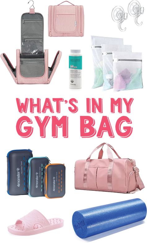 My Favorite Gym Essentials Pack Gym Bag, Gym Shower Bag, Gym Must Haves For Women, What’s In My Gym Bag, Gym Bag Essentials List, Gym Bag Essentials Women, Girls Gym Bag, Gym Showers, Womens Gym Bag