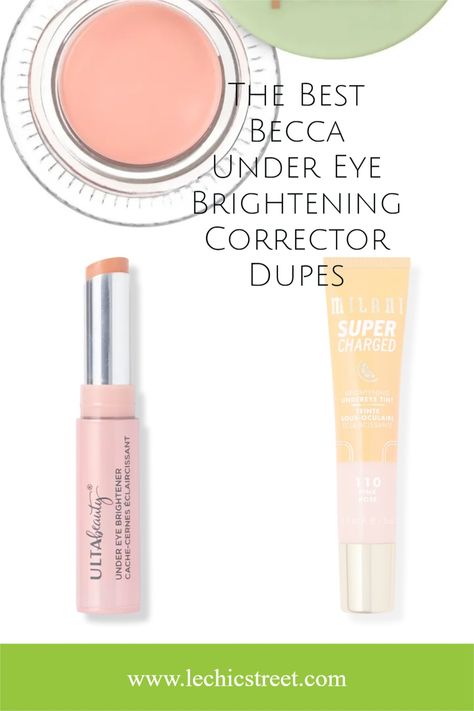 The Best Becca Under Eye Brightening Corrector Dupes to buy now. Eye corrector is an important part of makeup routine. Concealing tired eyes is a makeup trends that is not going away and part of makeup style. Find Becca Under Eye Brightening dupes that give you the same makeup aesthetic as the original with a fraction of the price. Lots of beauty products aesthetic that give you the same look as the Becca. #makeup #makeupaesthetic #makeupaestheticideas #makeuptrends #makeupstyle Best Under Eye Brightener, Becca Under Eye Brightening Corrector, Beauty Products Aesthetic, Under Eye Color Corrector, Under Eye Corrector, Under Eye Brightening, Eye Corrector, Under Eye Brightener, Korean Makeup Brands