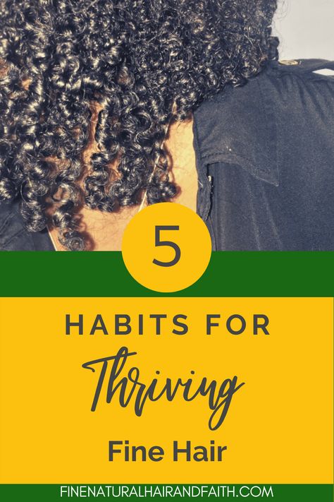 In a previous post I exposed 5 things you want to avoid doing to fine hair. These are the no no principles. Today let’s look at 5 habits for thriving fine hair. Developing these hair habits will truly help your fine hair to thrive. At the very least, you should see a good bit of… Read More »5 Habits for Thriving Fine Hair The post 5 Habits for Thriving Fine Hair appeared first on Fine Natural Hair & Faith. Natural Hairstyles For Fine Hair, Fine Natural Curly Hair, Fine Natural Hair Styles Black, Fine 4c Hair, Natural Braid Styles, Herbal Hair Care, Curly Afro Hair, Natural Hair Routine, Cute Natural Hairstyles