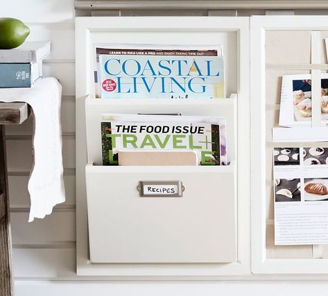 Daily Organization System - Hanging Letter Bin | Pottery Barn Daily Organization System, Organization Wall, Computer Center, Black Pottery, Shelving Ideas, Hanging Letters, Daily Organization, Apartment Organization, Modular Walls