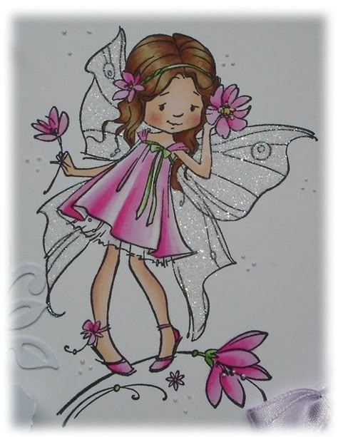 Mrs B's Blog: Live Laugh Love! Fairy Glen, Arte Doodle, Fairy Paintings, Fairy Drawings, Adult Coloring Designs, Watercolor Subjects, Butterfly Drawing, Morning Everyone, Flower Fairies