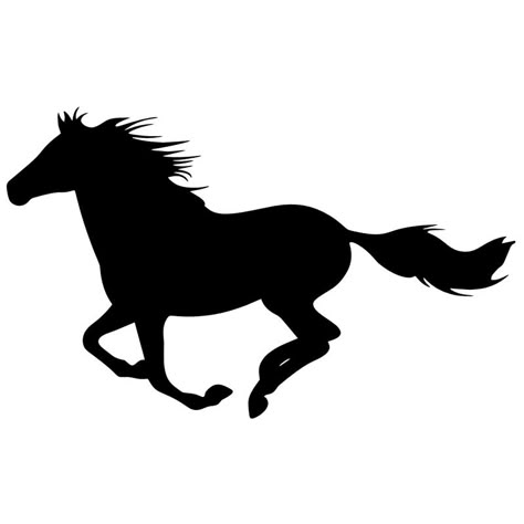 Galloping Horse Silhouette, Running Horse Outline, Horse Running Silhouette, Horse Silhouette Printable, Running Horse Tattoo, Horse Spirit Animal, Silhouette Horse, Horse Template, Horse Outline