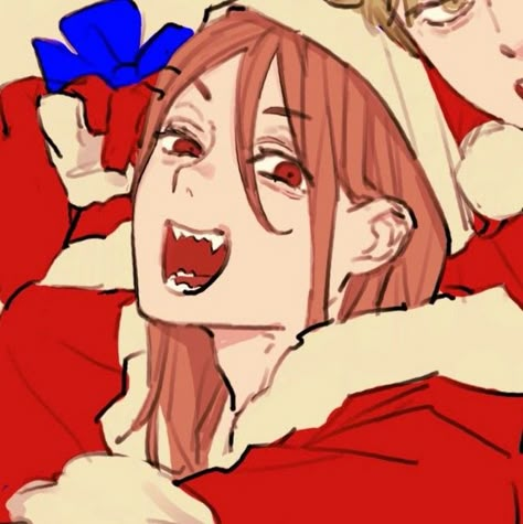 Power | icon | Chainsaw man Chainsaw Man Christmas Matching Icons, Power Christmas Icon, Power Christmas Pfp, Power Chainsaw Man Christmas, Csm Christmas Pfp, Csm Christmas Icon, Chainsaw Man Christmas Pfp, Christmas Chainsaw Man, Csm Christmas