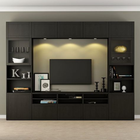 Modern TV Cabinet Design Ideas and Images - Good Morning Fun Tv Cupboard Design, Besta Ikea, Modern Tv Room, Modern Tv Unit Designs, Tv Unit Furniture Design, Tv Unit Decor, Modern Tv Wall Units, Modern Tv Cabinet, Tv Unit Furniture