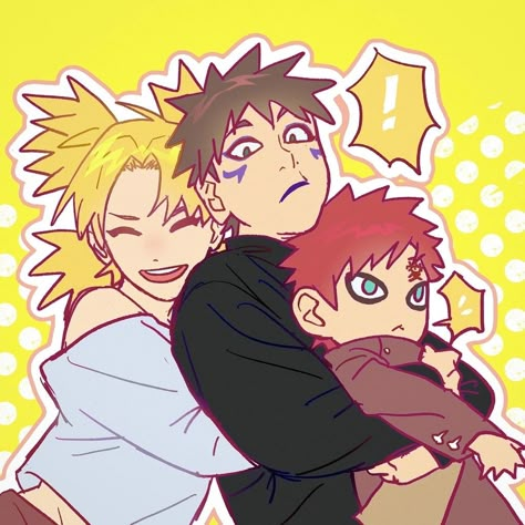 Sand Siblings, Sasuke And Naruto Love, Naruto Gaara, Naruto Uzumaki Art, Naruto Comic, Naruto Shippuden Characters, Naruto Ship, Naruto Cute, Cute Little Drawings