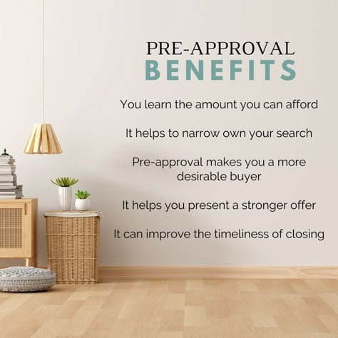 "Ready to make your dream home a reality? Start by getting pre-approved for a mortgage! 🏡✨ Here's why it's a game-changer: Confidence: Knowing your budget gives you confidence as you search for your perfect home. Competitive Edge: Sellers take pre-approved buyers more seriously, giving you an edge in a competitive market. Faster Process: Pre-approval streamlines the buying process, so you can move into your new home sooner. Budget Clarity: It helps you understand what you can afford and sets... Real Estate Vision Board, Real Estate Marketing Quotes, Real Estate Marketing Plan, Real Estate Business Plan, Real Estate Book, Real Estate Marketing Strategy, Real Estate Infographic, Real Estate Fun, Real Estate Memes