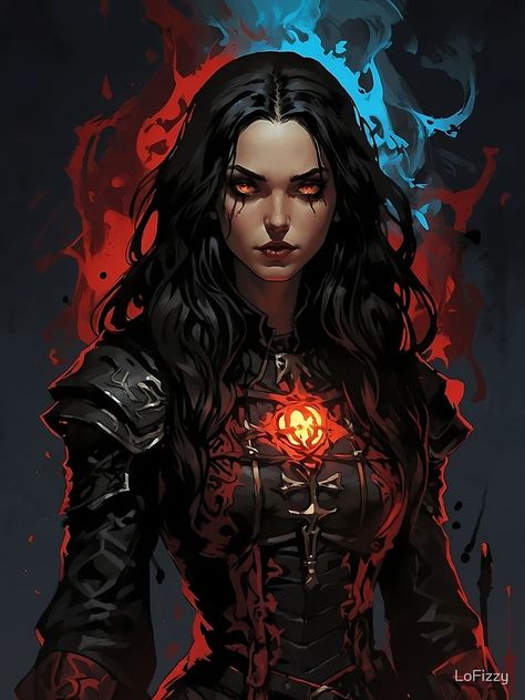 "Necromancer - Fantasy Digital Art" Poster for Sale by LoFizzy | Redbubble Necromancer Female, Necromancer Character Design, Fantasy Necromancer, Necromancer Aesthetic, Vampire Ideas, Fantasy Digital Art, Dark Aesthetics, Digital Art Poster, Mural Ideas