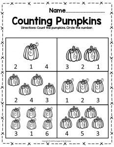 Free Pumpkin Math Halloween Preschool Worksheet Counting Pumpkins Pre K Worksheets Free Printables Halloween, Pre K Fall Worksheets Free, Kindergarten Fall Worksheets Free Printables, Counting Pumpkins Preschool, Counting 1-5 Preschool, October Preschool Worksheets Free, Fall Kindergarten Activities Free Printable, Free Halloween Preschool Printables, Preschool Halloween Worksheets Free