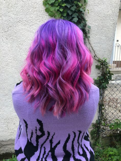 Hair inspo unicorn hair Unicorn Haircut, Pink Lavender Hair, Purple Pink Hair, Women Haircut, Pink And Purple Hair, Lemon Drizzle, Hair Haircuts, Unicorn Hair, Alternative Hair