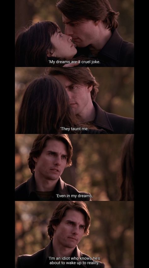 Vanilla Sky Quotes, Vanilla Sky Movie, Anchal Singh, Movie Subtitles, Sky Quotes, Vanilla Sky, Favorite Movie Quotes, Chick Flicks, Movie Lines