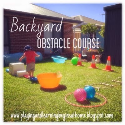 Playing and Learning Begins at Home: Backyard Obstacle Course Games Diy Ideas, Carnival Games Diy, Camp Themes, Backyard Obstacle Course, Cousin Camp, Kids Obstacle Course, Church Picnic, Home Backyard, Motor Development