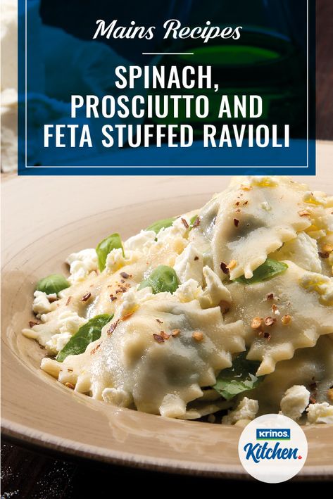 Spinach And Feta Ravioli, Feta Ravioli, Ravioli Filling Ideas, Pork Ravioli, Ravioli Fillings, Stuffed Ravioli, Ravioli Recipe Homemade, Ravioli Recipes, Dumpling Recipes