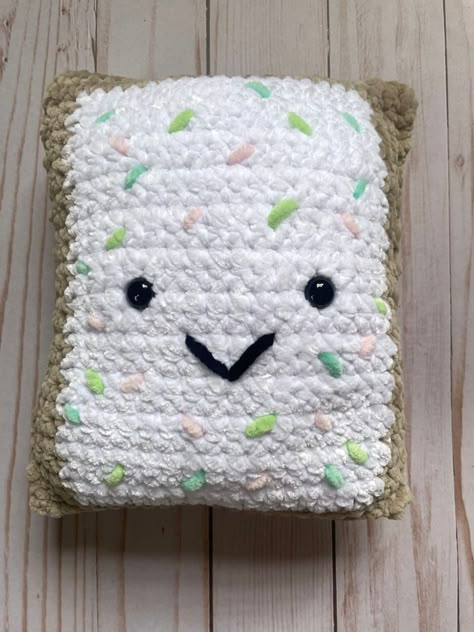 Crochet Poptart Free, Pop Tart Crochet Pattern Free, Crochet Hershey Kiss Free Pattern, Pop Tart Crochet Pattern, Crochet Poptart Free Pattern, Crochet Pop Tart Free Pattern, Crochet Pop Tart, Crochet Mushroom Pattern Free, Crochet Poptart