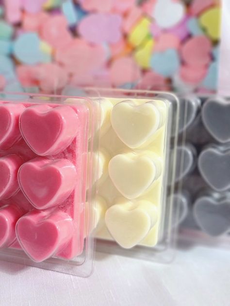 Highly scented soy wax melts with scented oil. Great gift Scented Soy Wax Melts, Scented Oil, Heart Melting, Soy Wax Melts, Handmade Candles, Soy Wax Candles, Wax Melts, Fragrance Oil, Soy Wax