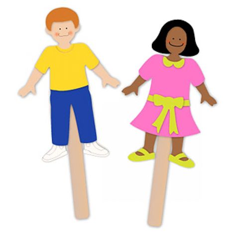 Jack and Jill Craft Stick Puppets Jack And Jill Craft, Third Grade Lesson Plans, Girl Puppets, Stick Puppet, Puppets For Kids, Teacher Boards, Stick Crafts, Puppet Crafts, Kindergarten Lesson Plans