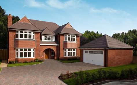 Barn House Conversion, Redrow Homes, Modern Bungalow Exterior, Big Mansions, Exterior House Remodel, Victorian Terrace House, Brick Cladding, Bedroom Decor For Teen Girls, Brick Exterior