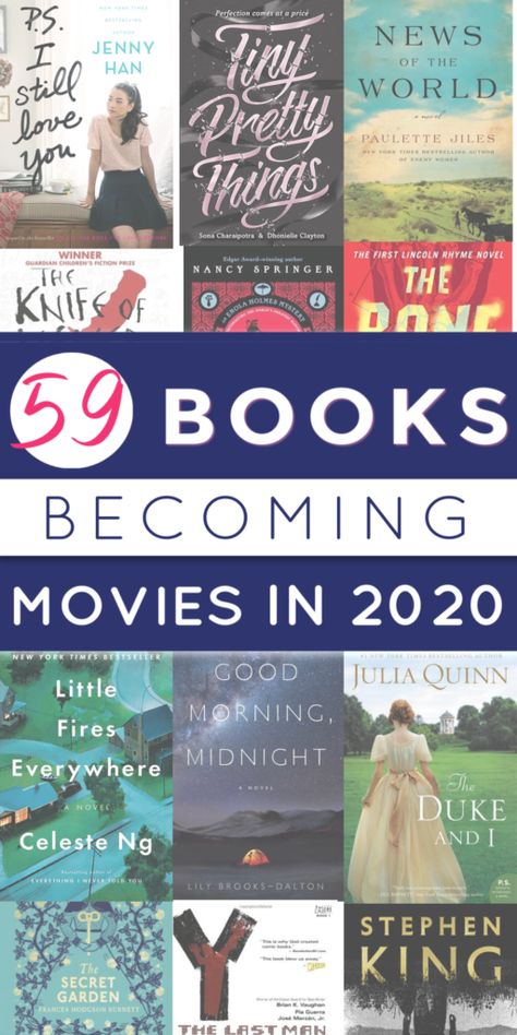 Love book to movie adaptions? This list is your guide for news and information on all the books becoming movies & tv shows in 2020. Horror Novels, Quotes Crush, Movie Lists, Books And Coffee, Movies Quotes, Recommended Books, Book Clubs, John Keats, Personal Library