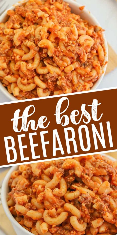 Recipes For Family Of 6, Easy Beefaroni Recipe, Homemade Beefaroni Recipe, Homemade Beefaroni, Easy Tomato Pasta Sauce, Beefaroni Recipe, Pasta Sauce Recipes Tomato, Easy Dinner Recipes For Family, Top Dinner Recipes