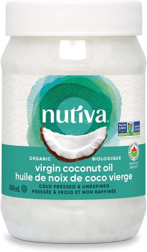 Cold-Pressed, Natural Hair Oil, Skin Oil, Massage Oil and Fresh Flavor for Cooking Oil, Non-GMO, USDA Organic, Unrefined. Nutiva Coconut Oil, Refined Coconut Oil, Organic Virgin Coconut Oil, Whole 30 Approved, Extra Virgin Coconut Oil, Natural Hair Oils, Nourishing Foods, Cooking Oils, Virgin Coconut Oil