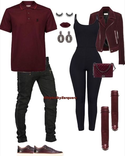 Cute Couple Outfits Swag, Couple Swag, Couples Matching Outfits Swag, Matching Fits, Outfit Elegantes, Couple Outfit Ideas, Couple Matching Outfits, Outfits Matching, Couple Fits