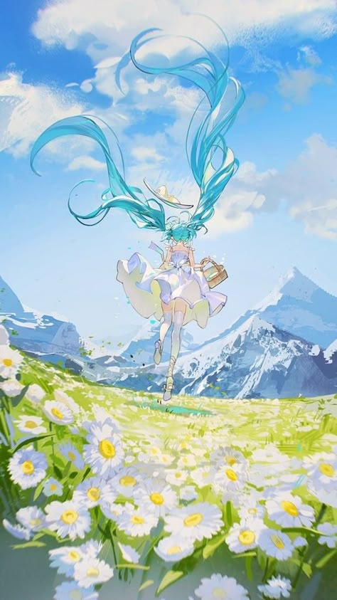 Miku Hatsune Vocaloid, Japon Illustration, Beauty Storage, 캐릭터 드로잉, 판타지 아트, Anime Scenery Wallpaper, Anime Background, Scenery Wallpaper, Anime Scenery