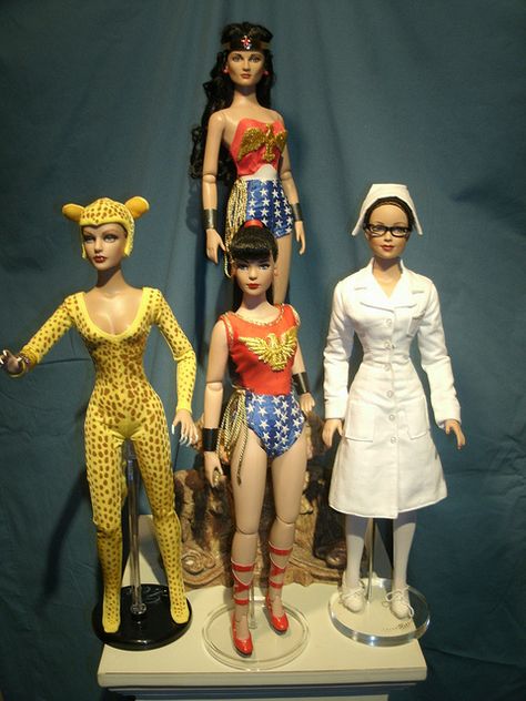 silver age wonder woman  set by wondersteve1972, via Flickr Wonder Woman Art, Bionic Woman, Lynda Carter, Wonder Women, Silver Age, Iron Wall Art, Carriage House, Retro Toys, Barbie World