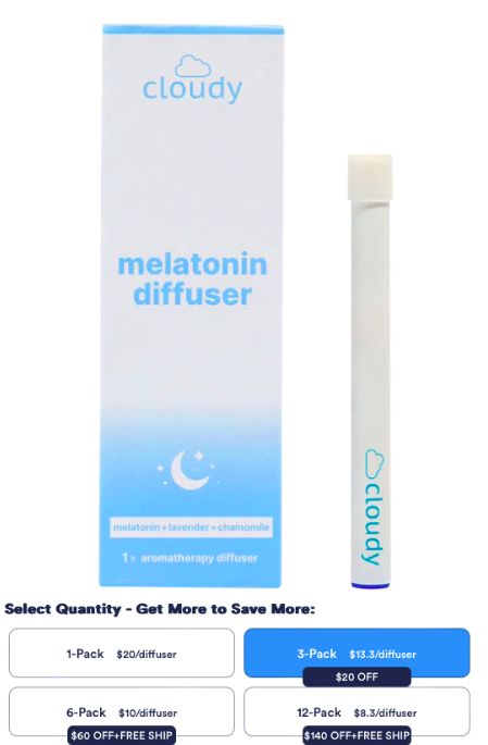 The Cloudy® Melatonin Diffuser is an aromatherapy product that features a blend of melatonin, lavender, and chamomile. Enjoy the soothing aroma to help find a sense of peace before going to sleep. Cloudy Melatonin Diffuser, Melatonin Diffuser, Lavender And Chamomile, Going To Sleep, Step Sister, Trouble Sleeping, Aromatherapy Diffusers, Go To Sleep, Better Sleep