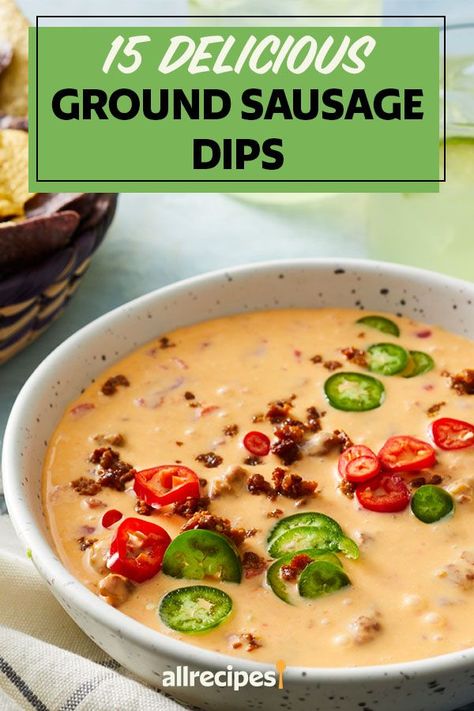 Ground Italian Sausage Appetizers, Dips With Italian Sausage, Ground Sausage Dip Recipes, Appetizers With Ground Sausage, Ground Sausage Dip, Pork Sausage Appetizers, Ground Sausage Appetizers, Sausage Dip Recipes, Dips Cream Cheese