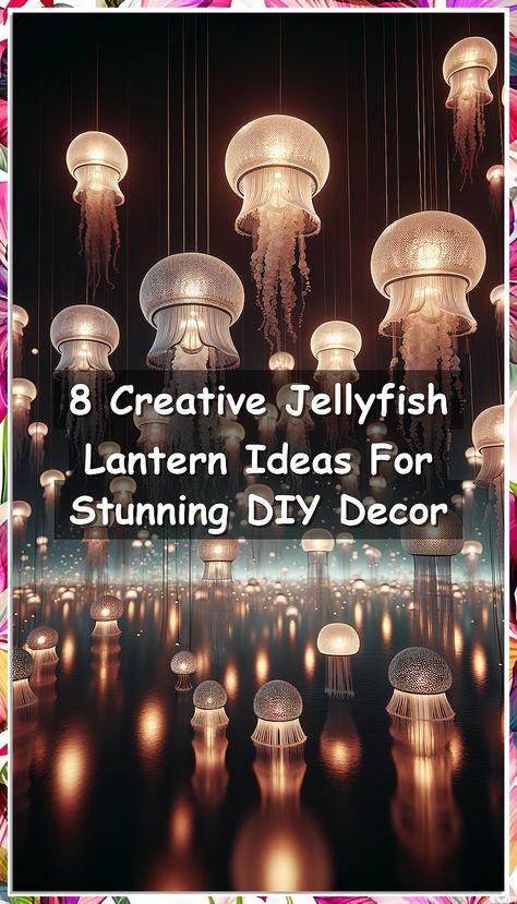 Looking to add a touch of whimsy to your decor? Check out these 8 creative jellyfish lantern ideas for stunning DIY decor. From paper lanterns to LED lights, these jellyfish-inspired creations will light up any room with a magical glow. Get inspired and create your own jellyfish lanterns to bring a unique and enchanting vibe to your space. Perfect for parties, events, or just adding a fun twist to your home decor. Dive into the world of jellyfish lanterns and let your creativity shine! Diy Jellyfish Light, Diy Jellyfish Decoration, Jellyfish Lantern, Diy Jellyfish, Fish Lanterns, Lantern Diy, Jellyfish Decorations, Jellyfish Light, Jellyfish Lamp