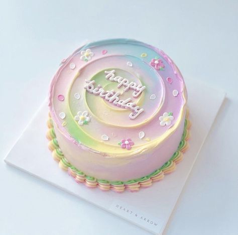 Bolo Vintage, Number Birthday Cakes, Barbie Birthday Cake, There's No Tomorrow, Birthday Cake For Husband, Cake Cafe, Pastel Cakes, Buttercream Cake Decorating, Korean Cake