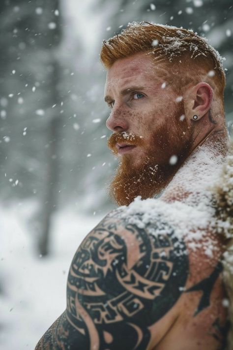 Ginger Hair Men, Redhead Men, Fox Man, Techwear Fashion, Viking Men, Ginger Beard, Scruffy Men, Ginger Men, Steamy Romance