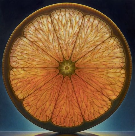 Realistic Paintings of Illuminated Fruit by Dennis Wojtkiewicz – Inspiration Grid | Design Inspiration Dennis Wojtkiewicz, Jan Van Eyck, Kinds Of Fruits, Orange Slice, Hawaiian Art, Fruit Photography, Poster Photo, Fruit Painting, Realistic Paintings