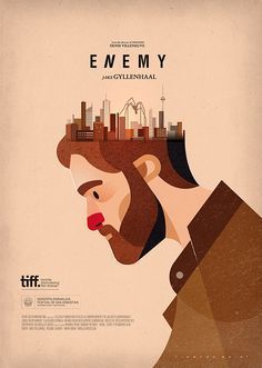 ENEMY Film Poster Design Graphics, Animation Poster Design Ideas, Flat Poster Design, Graphic Design Posters Ideas Creativity, Vector Poster Design, Animation Poster, Illustration Design Graphique, Posters Conception Graphique, Poster Flat