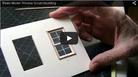 Do you need to add a window to a building in your diorama? What about scratchbuilding it? This video tutorial show how step by step. Thanks to O Scale Scratch Builder channel on YouTube for this grea Building Miniature, Dollhouse Windows, Miniature Building, Dollhouse Tutorials, Model Train Sets, Building Techniques, Miniatures Tutorials, Model Train Layouts, Miniature Houses