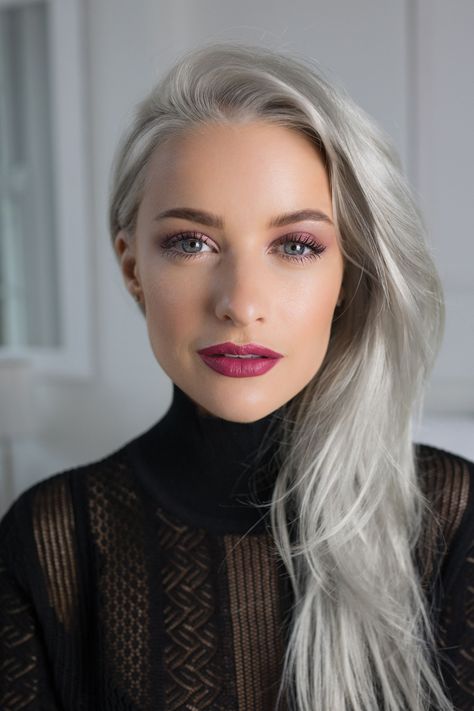 Long Grey Hair, Silver Haired Beauties, Long White Hair, Gorgeous Gray Hair, Grey Hair Inspiration, Beautiful Gray Hair, Grey Wig, Silver Grey Hair, Long Gray Hair