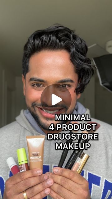 Aditya Madiraju on Instagram: "Drugstore Minimal Makeup Aesthetic! 
4 products for full face of effortless makeup 👍🏽
Easy on wallet, Effortless on face!

@lorealparis True Match Lumi Glotion Natural Glow Enhancer shade 903 Medium
@nyxcosmetics Pro Fix It Stick Color Correcting Concealers Shade Neutral Tan
@elfcosmetics Camo Liquid Blush shade Berry Well
@nyxcosmetics Fat Oil Lip Drip Lip Gloss shade Status Update
@lorealparis Voluminous Noir Balm Volumizing Mascara shade Black
@nyxcosmetics Marshmallow Matte Setting Spray 

#makeup #minimalmakeup #makeuptips #makeuphacks #affordablemakeup #makeuptutorial #quietluxury #easymakeup #drugstoremakeup" Nyx Lip Oil Status Update, Nyx Pro Fix Stick, Setting Spray Makeup, True Match Lumi Glotion, Matte Setting Spray, Lumi Glotion, Effortless Makeup, Spray Makeup, Fat Oil