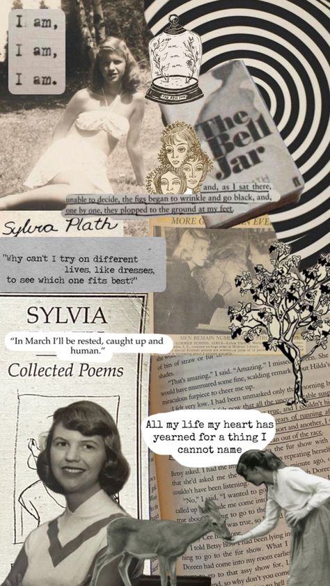 Poetry Aesthetic, Tree Quotes, Collage Background, The Bell Jar, Sylvia Plath, Fig Tree, Fig, A Woman, Poetry