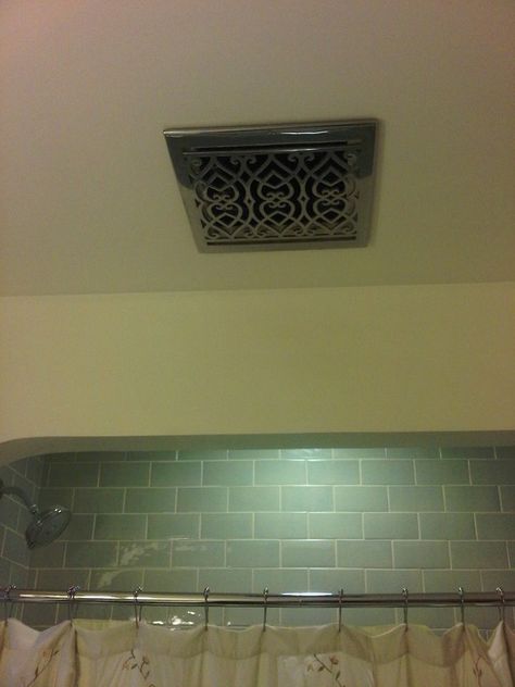 Bathroom Decorative Vent Grate Design, Pictures, Remodel, Decor and Ideas Bathroom Exhaust Fan Cover, Bathroom Fan Cover, Exhaust Fan Cover, Bathroom Ventilation Fan, Bathroom Design Styles, Bathroom Ventilation, Mold In Bathroom, Ceiling Fan Bathroom, Kitchen Exhaust