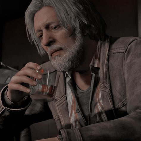 Hank Dbh Icon, Hank Anderson Icon, Dbh Icons, Hank Anderson, Male Harem, Detroit: Become Human, Quantic Dream, Detroit Become Human Connor, Am I In Love